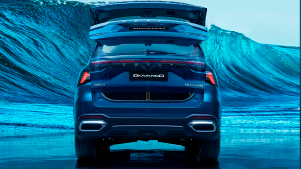 Фото пространство в слепых зонах geely Okavango